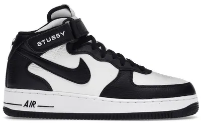 Produktbild von Nike Air Force 1 Mid Stussy Light Bone Black - EU 39