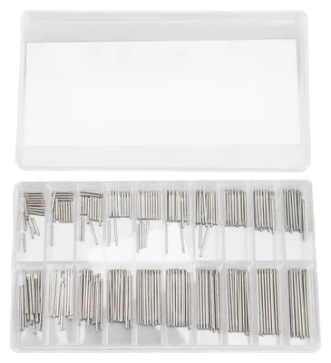 Produktbild von 300PCS Uhr Federstege Edelstahl Band Link Entfernung Pins Manuelle Armbanduhr Armband Reparatur Werkzeuge 8-27mm Länge 1,2mm Einzel Kopf
