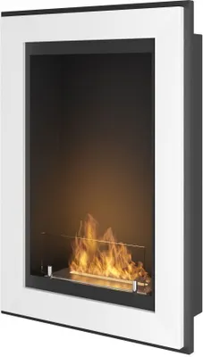 Produktbild von InFire Frame 550 Ethanolkamin mit Sicherheitsglas Weiß