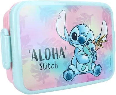 Imagen del producto de Caja hermética para snacks, 16 x 13 x 5 cm, para niños, ideal como lonchera para la escuela