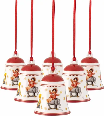 Immagine prodotto di Villeroy & Boch campana giocattolo My Christmas Tree ø 5,4 cm set di 6 - rosso