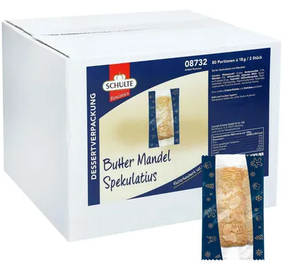 Produktbild von Schulte Butter-Mandel Spekulatius 80x2er