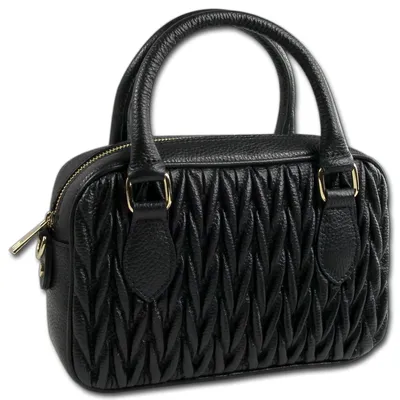 Produktbild von Toscanto Tasche Handtasche Schultertasche Damen Leder schwarz D3OTTM815SS