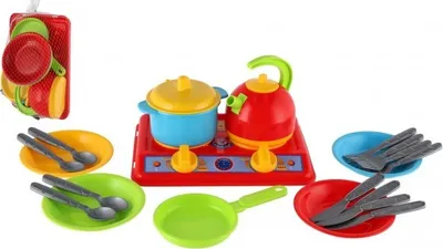 Produktbild von KÜCHE, Geschirrset - Tassen, Wasserkocher, Bratpfanne 16-teilig - 2179