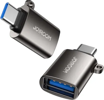 Obrázok produktu pre Joyroom adapter przejciwka USB-A 3.2 Gen 1 (eskie) - USB-C (mskie) czarny (S-H151 Black)