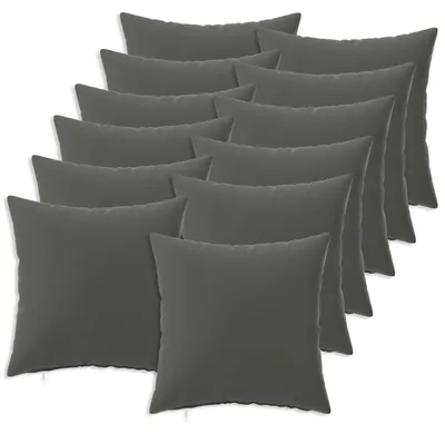 Produktbild von vidaXL Kissenbezug 12 pcs HEERLEN Anthrazit 45 x 45 cm Polyester