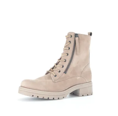 Produktbild von Gabor Shoes Schnürstiefel Beige Veloursleder Größe: 38.5 Normal