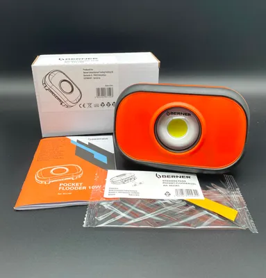 Produktbild von Berner Pocket Flooder 10W Flut Licht 1000 Lumens 1500 Lux Werkstattlampe LED