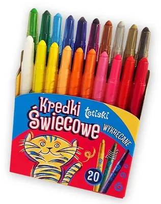 Obrázek produktu pro Kredki świecowe wykręcane 20 kolorów Tetis