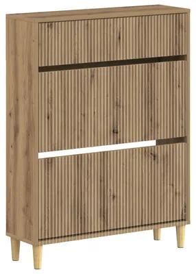 Zdjęcie produktu dla Szafka na buty vidaXL ARNHEM, 78 x 24 x 103 cm, płyta wiórowa