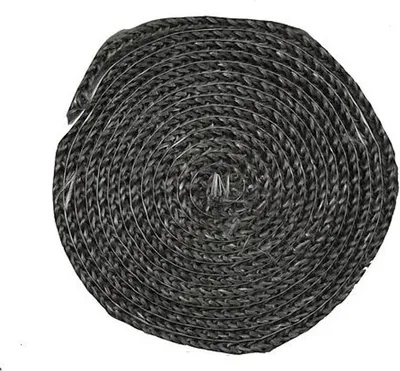 Obrázek produktu pro Šňůra ke kamnům Strend Pro, D-2,5 m, plochá 8 mm, těsnicí šňůra na sklo, do dvířek, ke krbům, ke kamnům, grafitová