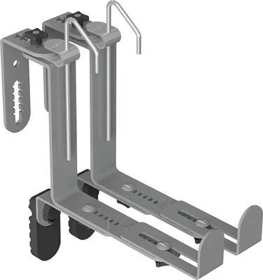 Produktbild von Geli 2 Blumenkastenhalter TYP U Betongrau 3-fach verstellbar