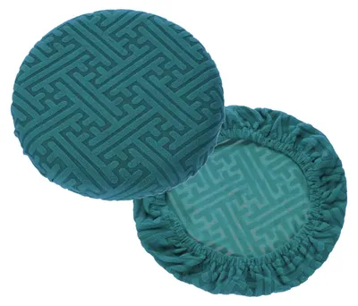 Runde Hockerbezüge 2er-Pack, 30-36 cm, dunkelgrünblau, elastisch