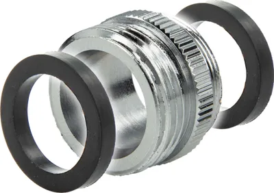 Produktbild von tecuro Aufnahme Adapter Übergangsstück M24 x 1 AG x 3/4 Zoll AG, Messing hochglanzverchromt