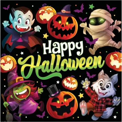 Image de Halloween "Kleine Monster" | Servietten 33x33cm/20Stk.