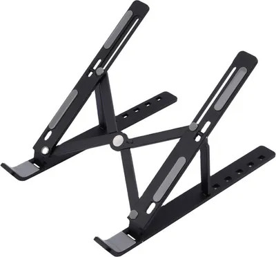 Immagine prodotto di INF Supporto per laptop pieghevole e regolabile Nero