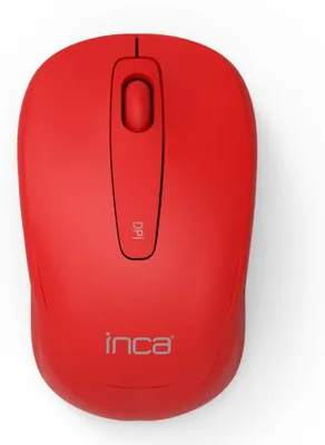 Produktbild von Inca IWM-331RK, Beidhändig, Optisch, RF Wireless, 1600 DPI, Rot
