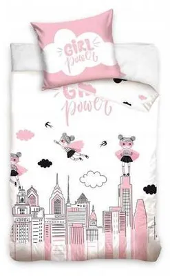 Obrázok produktu pre Carbotex Súprava posteľnej bielizne Girl Power 100% Bavlna 160x200