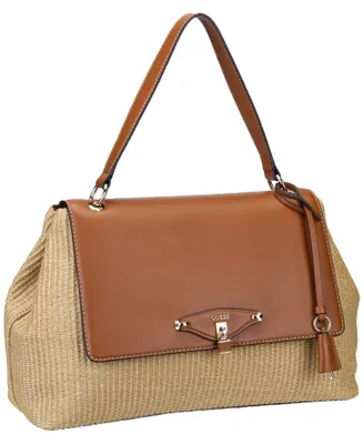 Produktbild von Guess Schultertasche Maggie Straw Large Flap 27 x 18 x 8