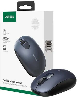 Produktbild von Ugreen MU105 Wireless Mouse 2400DPI Blue