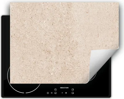 Immagine prodotto di DarHaus Piastra di copertura per stufa 70x52 cm Tappetino antiscivolo Roll-up, beige