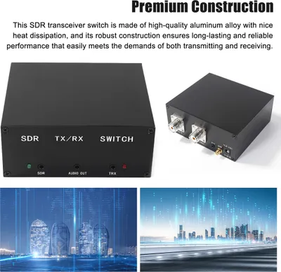 Image de 160MHz 100W Antenna Sharer SDR Transceiver TR Switch Aluminum Alloy Box Device