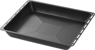 Produktbild von ICQN Backblech mit Antihaftbeschichtung 45.5 x 37.5 x 6 cm, Extra Tiefe Fettpfanne für Backofen und Herd, Passend für Bosch, Siemens, Neff, Constructa, Flavel, Non-Stick, 455 x 375 x 60 mm