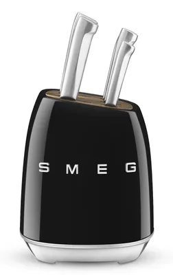 Zdjęcie produktu dla Smeg KBSF02BL, Blok do noży z otworami, Stal nierdzewna, Stal nierdzewna, Czarny, Chiny, 2,4 kg
