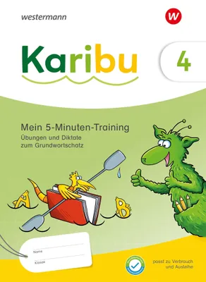 Produktbild von Karibu 4. Mein 5-Minuten-Training: Übungen und Diktate zum Grundwortschatz