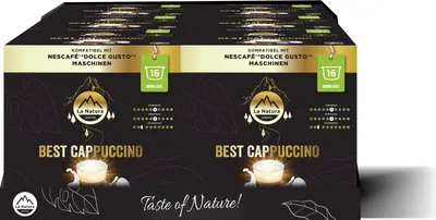 Produktbild von Cappuccino La Natura Lifestyle (6x16 kávových kapsúl) 96 kávových kapsúl | La Natura Lifestyle 576g| Kompatibilné kávové kapsule Dolce Gusto®* | Rainforest