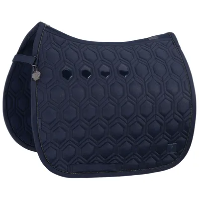 Produktbild von Eskadron Platinum Schabracke " SPARKLE EMBLEM "  funkelndes Obermaterial Form - Dressur Farbe - atlantic blue