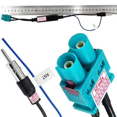 Produktbild von Antennenadapter Doppel FAKRA auf DIN Kabel kompatibel mit Seat Ibiza (2008–2015) Autoradio Radio Antenne Adapter