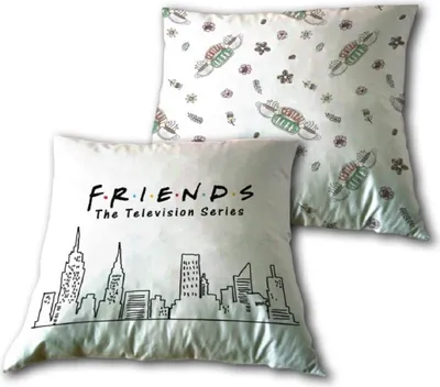 Produktbild von Friends Kissen – Kuscheliges Sofakissen mit ikonischem TV-Serien-Design (1 Stück)