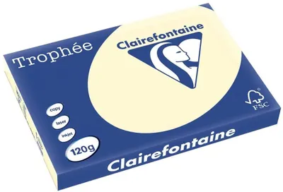 Produktbild von Clairefontaine Trophée Color 1302C Sand 120g/m² DIN-A3 - 250 Blatt