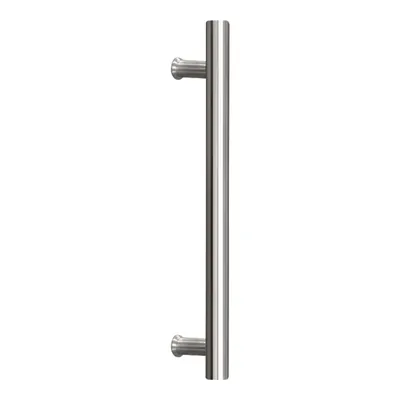 Produktbild von inova Holzschiebetür 775 x 2065 mm, Weiß, Komplettset mit offener Laufschiene in Edelstahloptik und Stangengriff, ohne Softclose