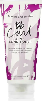 Produktbild von Bumble And Bumble Curl 3-in-1 Conditioner for Moisturized Curls, Frauen, Professionelle Haarspülung, Lockiges Haar, Alle Farben, Feuchtigkeitsspendend, 200 ml
