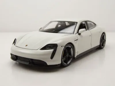 Produktbild von Welly 24107W Porsche Taycan Turbo S weiß 1:24