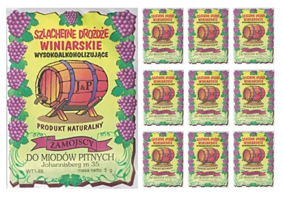 Produktbild von HUGBERT Weinhefe JOHANNISBERG für Honigweine 100% natürlisches Produkt Hefe, Wein, 10 Stück