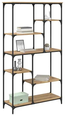 Obrázok produktu pre vidaXL Knihovňa, 5 políc, 99 x 35,5 x 176 cm, drevotrieska