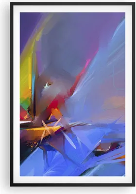 Produktbild von Gerahmtes Poster - Schwarzer Rahmen - Abstraktion modern - 61x91,5 cm - Wand Bild - Wanddeko - Wandbilder - Kunstposter - Wandposter - Bilderrahmen - Bilder - Kunstdruck - Wandbild - P2BPA61x91-4030
