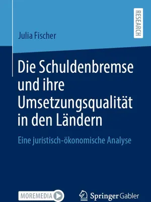 Produktbild von Die Schuldenbremse und ihre Umsetzungsqualität in den Ländern