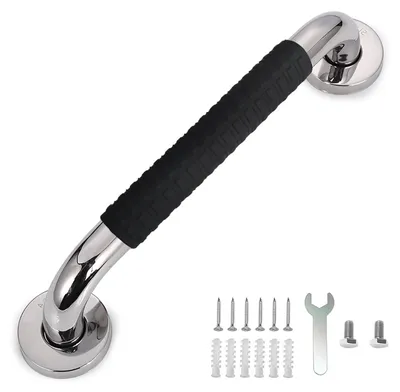 Image de Barre de maintien pour douche en acier inoxydable, conçue pour les personnes âgées et les personnes à mobilité réduite