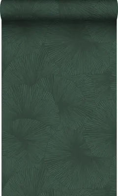 Zdjęcie produktu dla Origin Wallcoverings Tapeta Motyw liści 3D ciemnej zieleni 50 x 900 cm