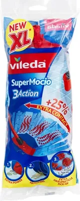 Produktbild von Vileda  Super Mocio Ersatzmopp mit 3D-Velours-Struktur