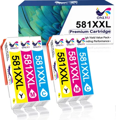 Produktbild von XXL Patronen Kompatibel für CANON CLI-581 XXL PGI-580 Pixma TS705 6150 6350 9550 TR7550 8550 für CANON 580 581 XXL