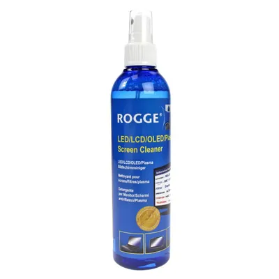 Produktbild von ROGGE Bildschirmreiniger 250ml Original seit 1998 - LCD/TFT/LED/OLED + Plasma Displayreiniger. Streifenfreie Reinigung für alle glatten Oberflächen.
