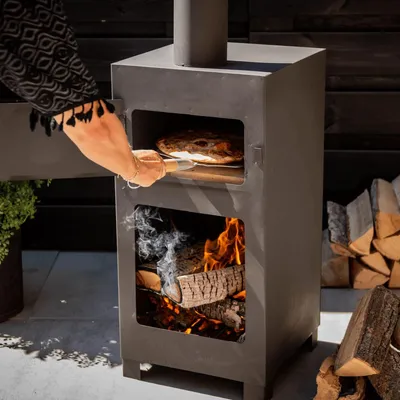Productafbeelding van Pizza oven + Terraskachel zwart