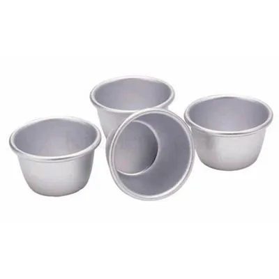 Produktbild von KitchenCraft - Mini-Dessertformen de Eloxiertes Aluminium, 7,5 cm, Set de 4