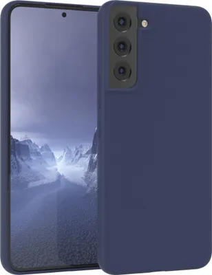 Produktbild von EAZY CASE Silikonhülle für Samsung Galaxy S22 Plus 5G Silikon Backcover Schutz in Blau