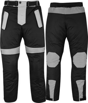 Produktbild von BiGXXL Herren Motorradhose Textilhose in großen Größen 6XL 7XL 8XL 9XL Schwarz-Grau, Hosengröße:64/6XL